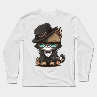 Cute pet, funny pet, boss pet, pirate pet, gangster pet, lovely pet. Long Sleeve T-Shirt